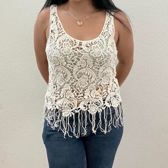 CHARLOTTE RUSSE - Crocheted Top Cover - Picture 2 of 5